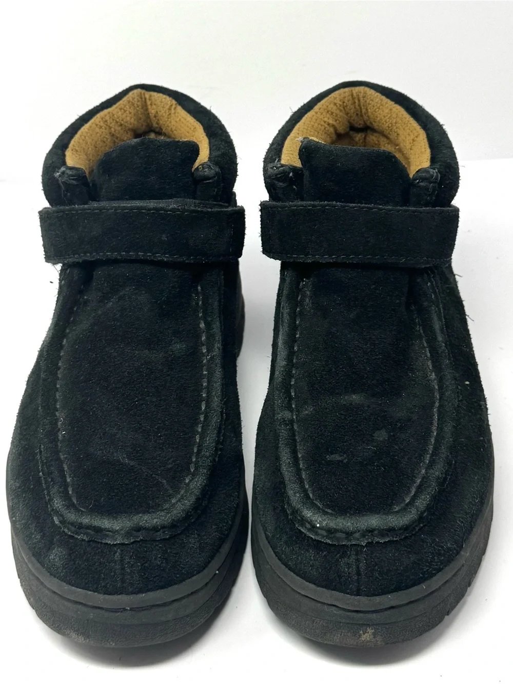 SAO Stacy Adams Dublin Black Suede Ankle Boots Moc Toe Men Size 9.5